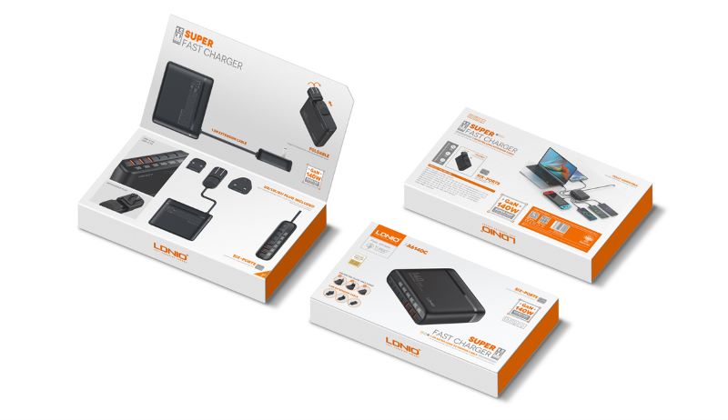 LDNIO A6140C 140W Super-Fast Charging Station with LED Display Mobile Phone Charger